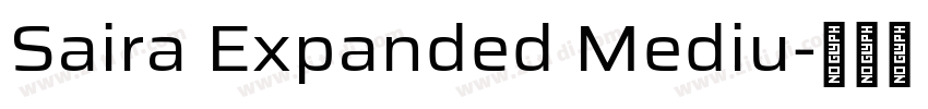 Saira Expanded Mediu字体转换